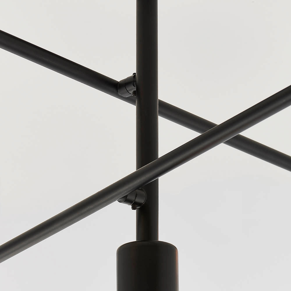 Plafoniera loft nera opaca Studio Endon 5xE27 40W metallo