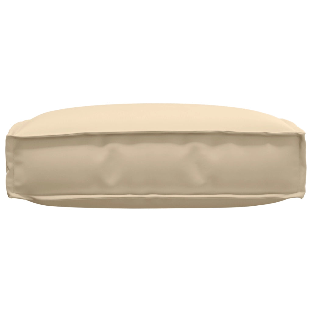Cuscino per Pallet per Sedia Beige 60x60x12 cm Tessuto Oxford