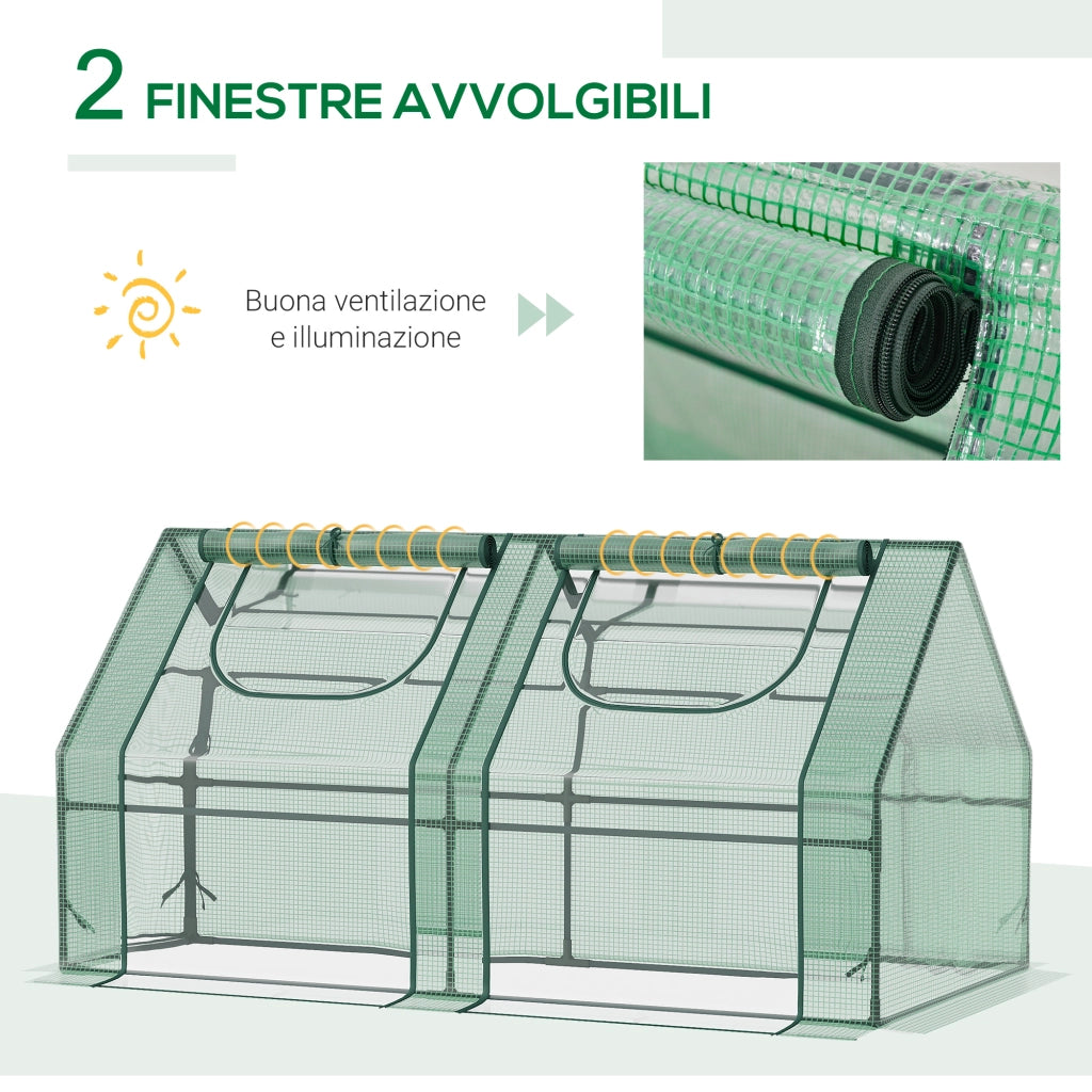 Serra per Giardino ¨C Minimal ¨C Verde Acciaio 180x90x90cm
