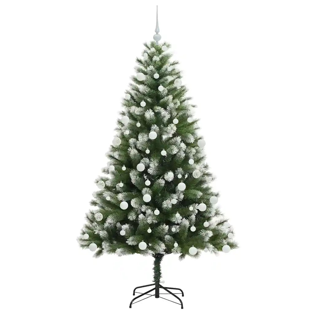 Albero di Natale artificiale a cerniera con neve fioccata 3395445