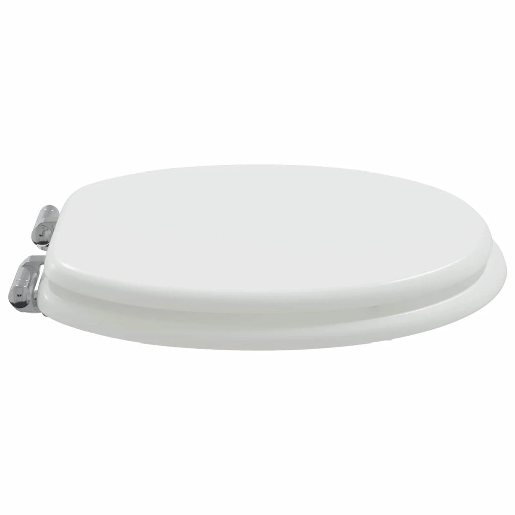 Sedile per toilette con chiusura morbida Bianco 44 x 38 cm 42027172