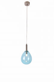 Lampada a sospensione Candellux Lukka LED 6W blu cromo