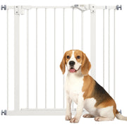 Cancello per Cani ¨C Minimal ¨C Metalloplastica, Bianco, 74-87 cm