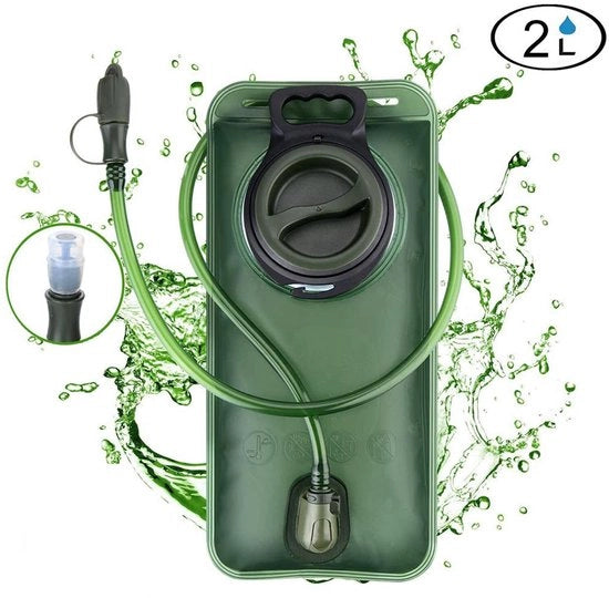 Borsa da Spalle con Filtro - BPA Vrij - 2 Litri - Verde