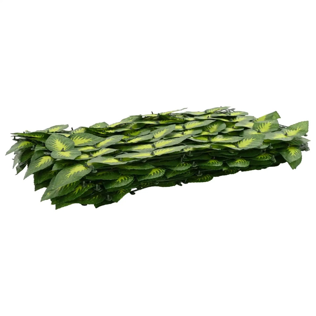Schermo per balcone con foglie-Pannello per balcone Verde e Giallo 300 x 100 cm 399731