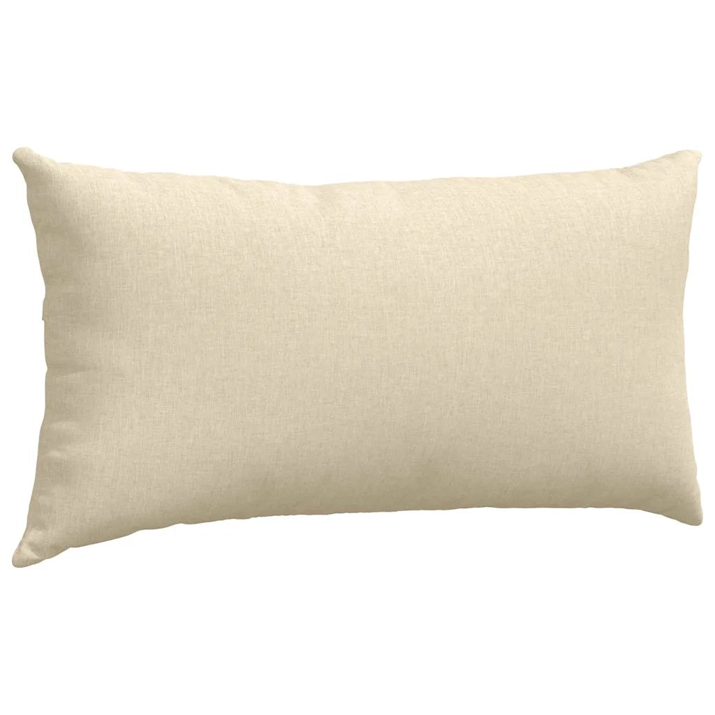Cuscini da Divano 2 pcs Crema 80 x 40 cm Tessuto 42013703