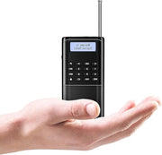 Radio portatile DAB+ FM digitale con batteria e Bluetooth - nero