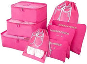 Set di organizzazione per viaggi 8 pezzi con borse per scarpe