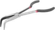 Tang da 11 pollici - Lame curva in acciaio - Manicotto ergonomico - Materiale rosso - Tang a forbici - Ideale per lavori di tornitura - 280mm