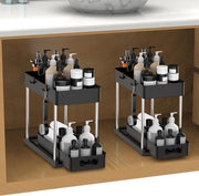 Due ripiani per lavandino, 2 piani per vasca, armadietto, organizzatore, mobile per cucina, armadio per cucina, organizzatore, ripiano per spezie, mobile per bagno, ripiano per tavolo con 1 cassetto estensibile