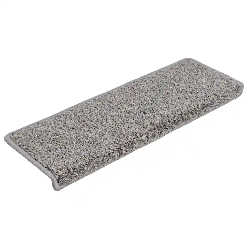 Tappetini per scale 30 pz | Gradini per Scale 65x21x4 cm Grigio Bordo rettangolare