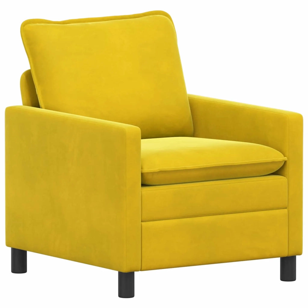 Divano Giallo 76 x 81 x 87,5 cm Velluto 42028761