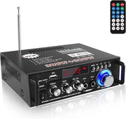 Amplificatore HiFi - Bluetooth - Stereo Amplificatore - Nero