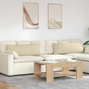 Cuscini da Divano 2 pcs Crema 120 x 40 cm Tessuto 42013789