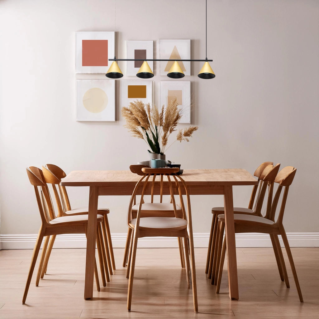 Lampada a sospensione Cone oro/nero 4xGU10 Milagro