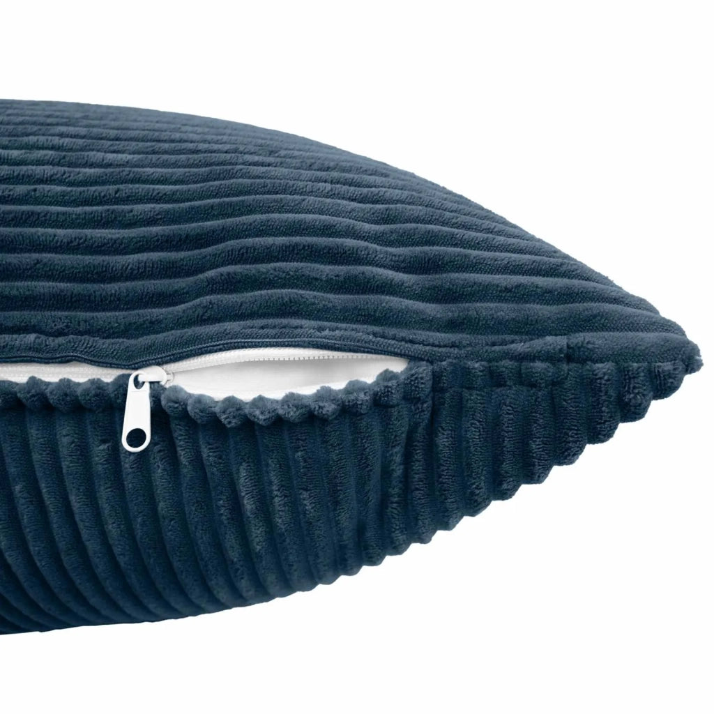 Federa 2 pcs ALMELO Blu navy 40 x 80 cm corduroy 914629