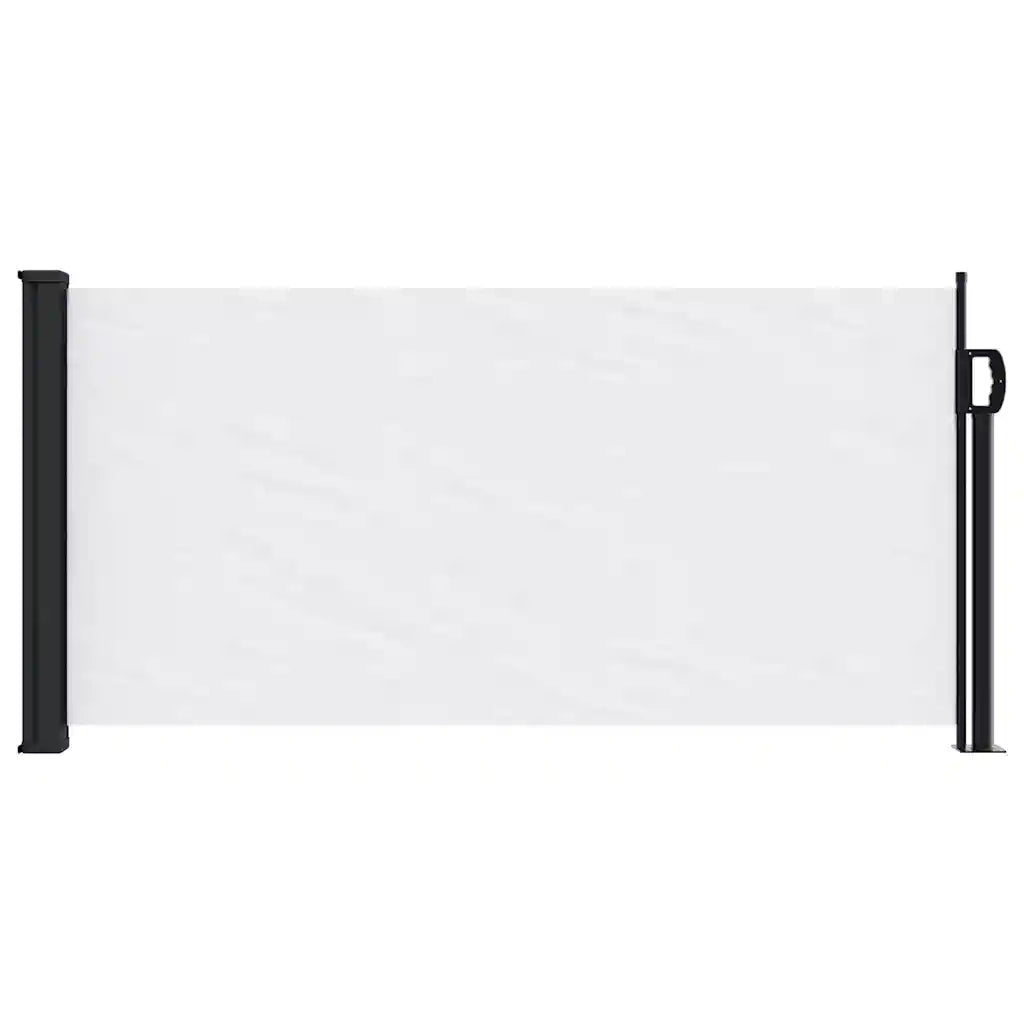Tenda da Sole | Tenda parasole Laterale Retrattile Bianco 100x500 cm
