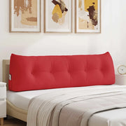 Cuscino per Schiena Rosso 160 x 24 x 50 cm Tessuto 42014540