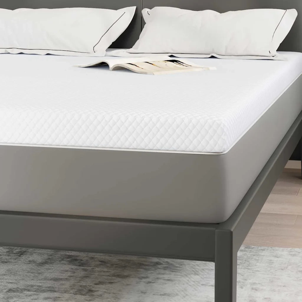 Topper per materasso Bianco 160 x 200 cm Tessuto Jacquard 4106239