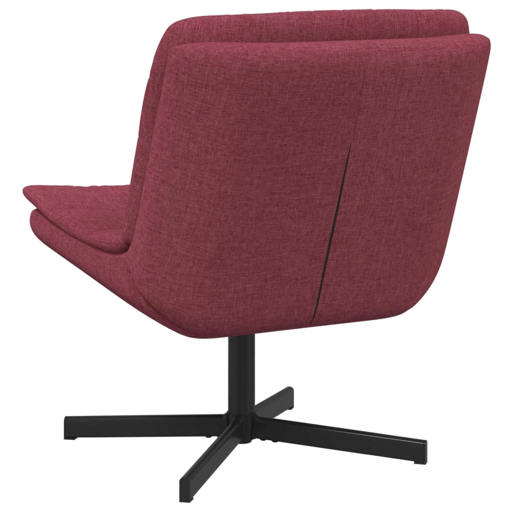 Sedia girevole Rosso Vino 63 x 75 x 76 cm Tessuto 42007353
