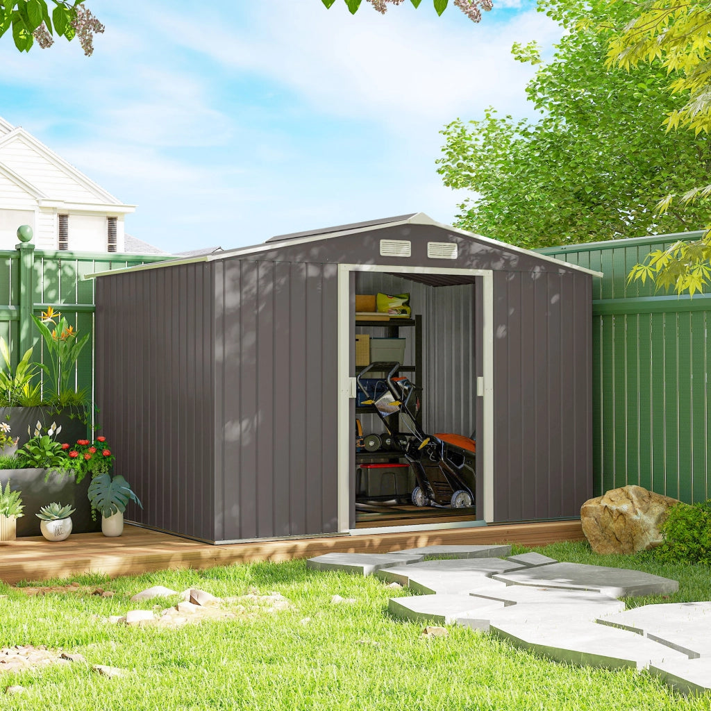 Casetta da Giardino ¨C Zephmum ¨C Grigio 277x195x192 cm