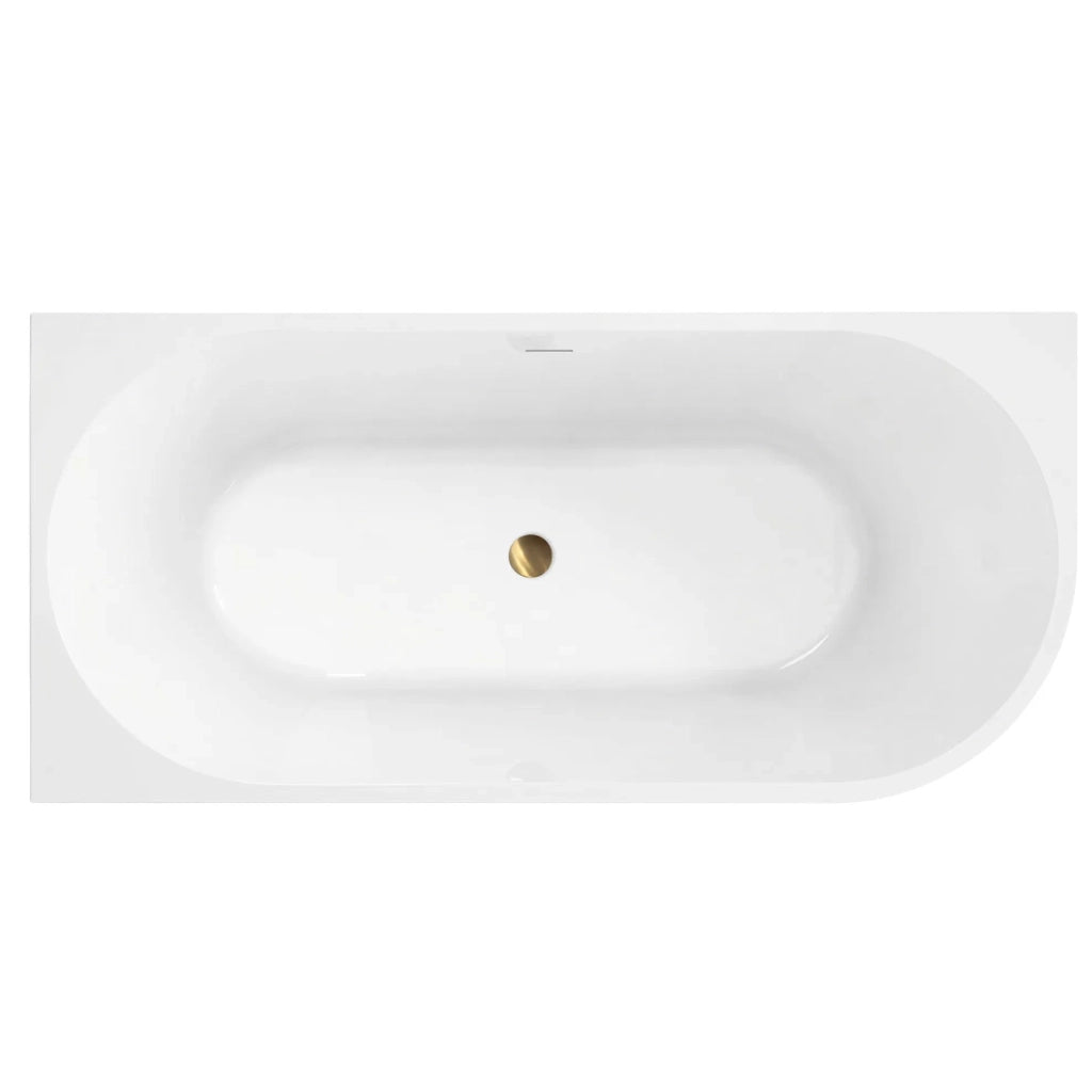 Vasca Bagno Sydney Bellanto Sinistra 150cm Copritappo nero