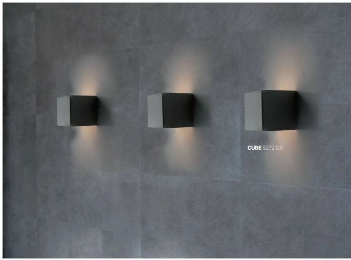 Applique Nowodvorski CUBE grafite acciaio G9 35W IP20