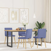 Sedie da Pranzo 4 pz Blu Jeans in Tessuto 3315365