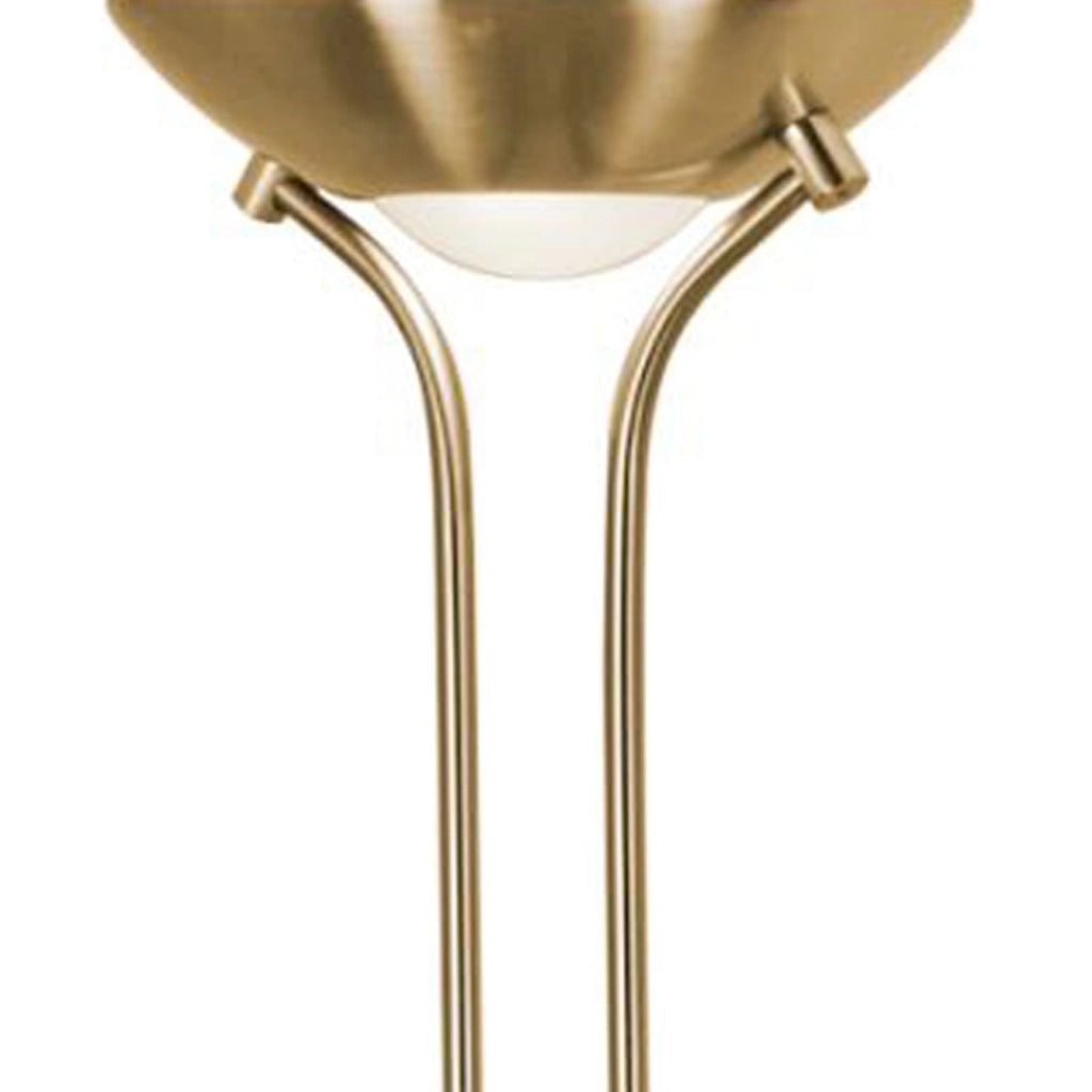 Lampada da terra LED dimmerabile Mother & Child - Ottone satinato