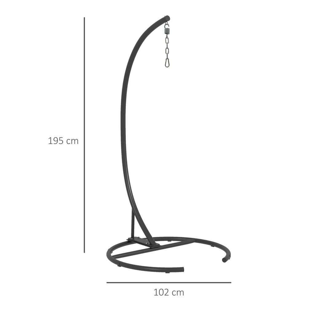 Poltrona sospesa ¨C Minimal ¨C nero, metallo, ? 102 x 195 cm