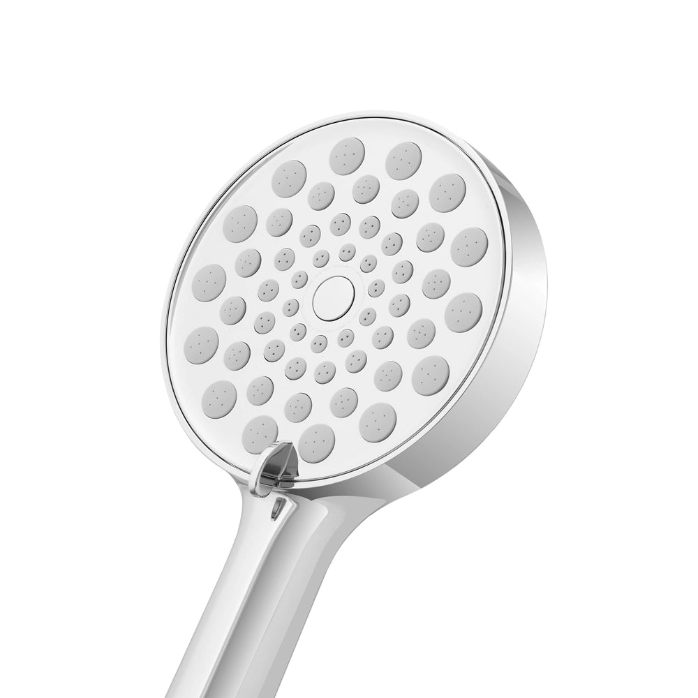 Doccetta tonda 26 cm con tre tipi di getto cromo in ABS Hidra