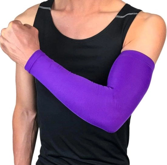 Armwarmers per compressione per donna uomo bambino - protezione solare per braccia - copertura rinfrescante per sport estivi - guanti per bicicletta golf ciclismo.