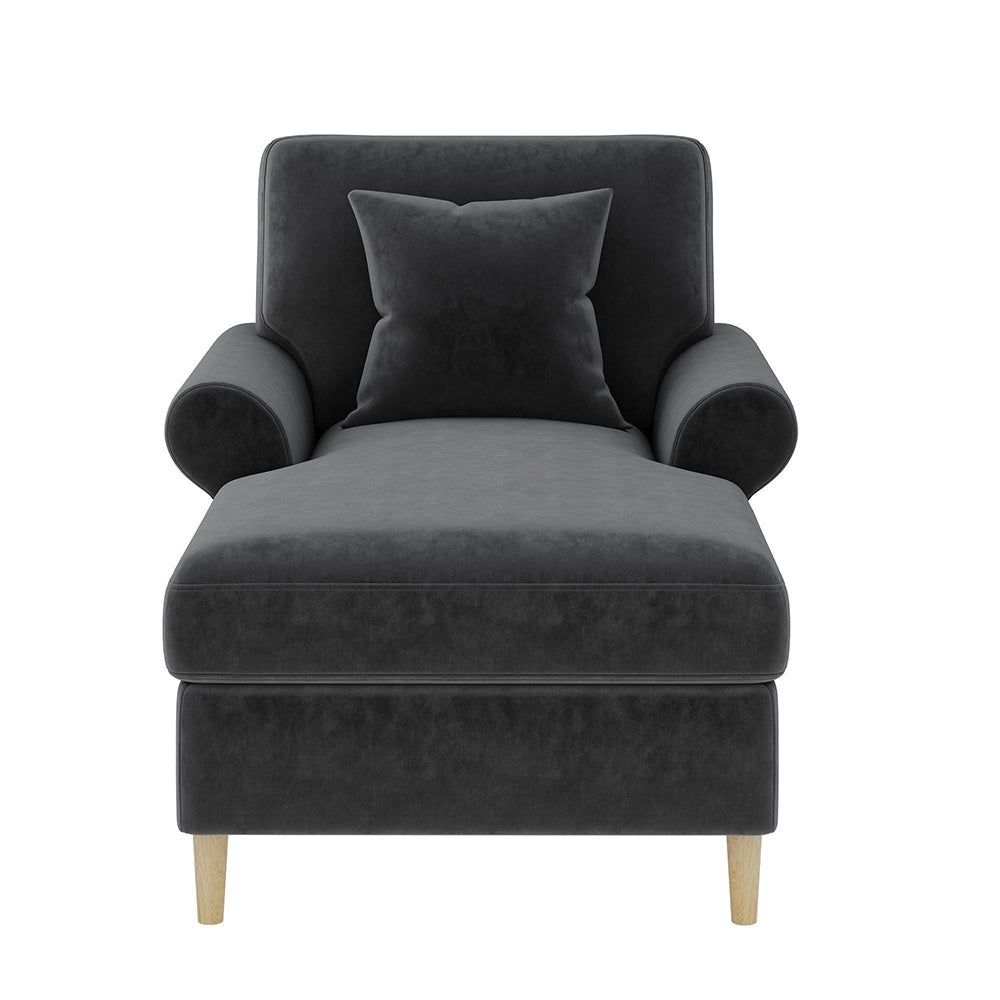Poltrona relax - Xylo - XXL pieghevole velluto grigio