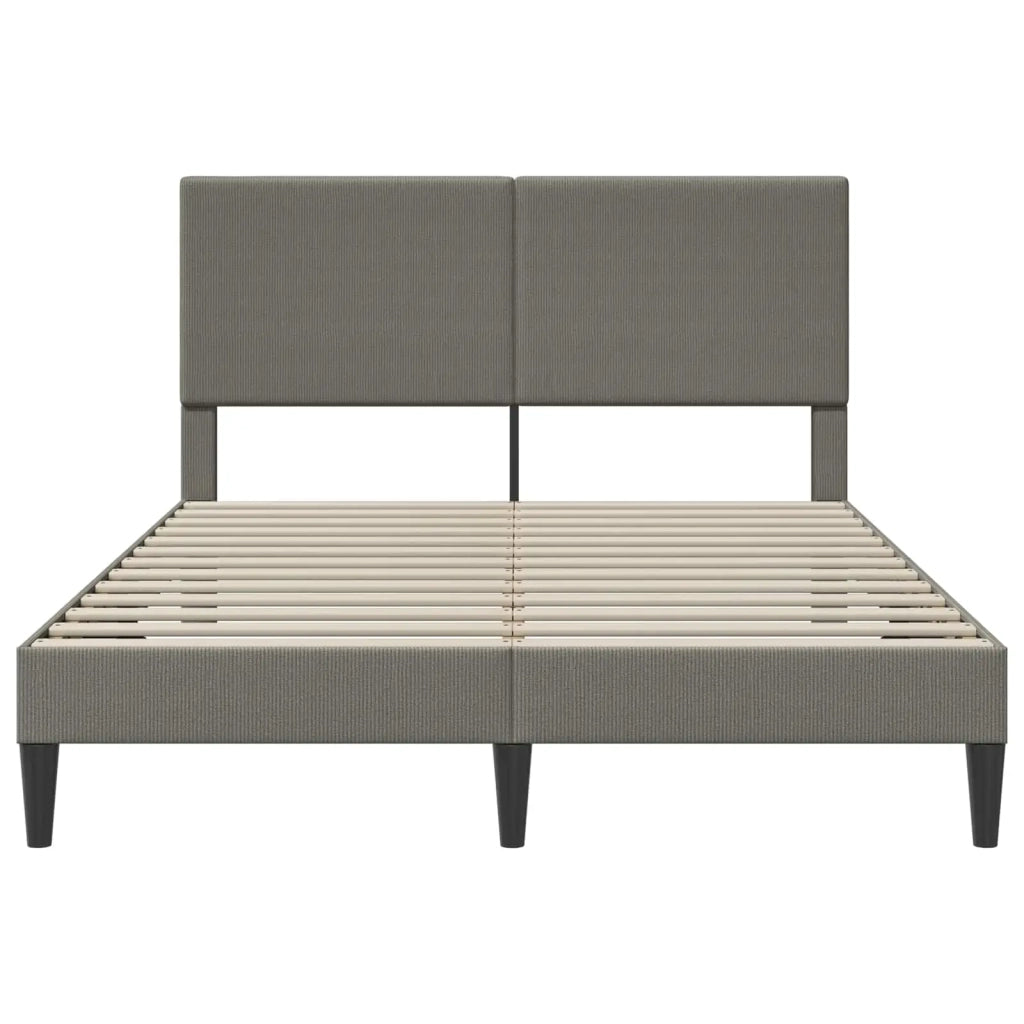 Struttura del letto-Giroletto Grigio Chiaro 120 x 200 cm Tessuto in Cords