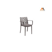 SEDIA IN POLIPROPILENE 'MATRIX ARMCHAIR' taupe