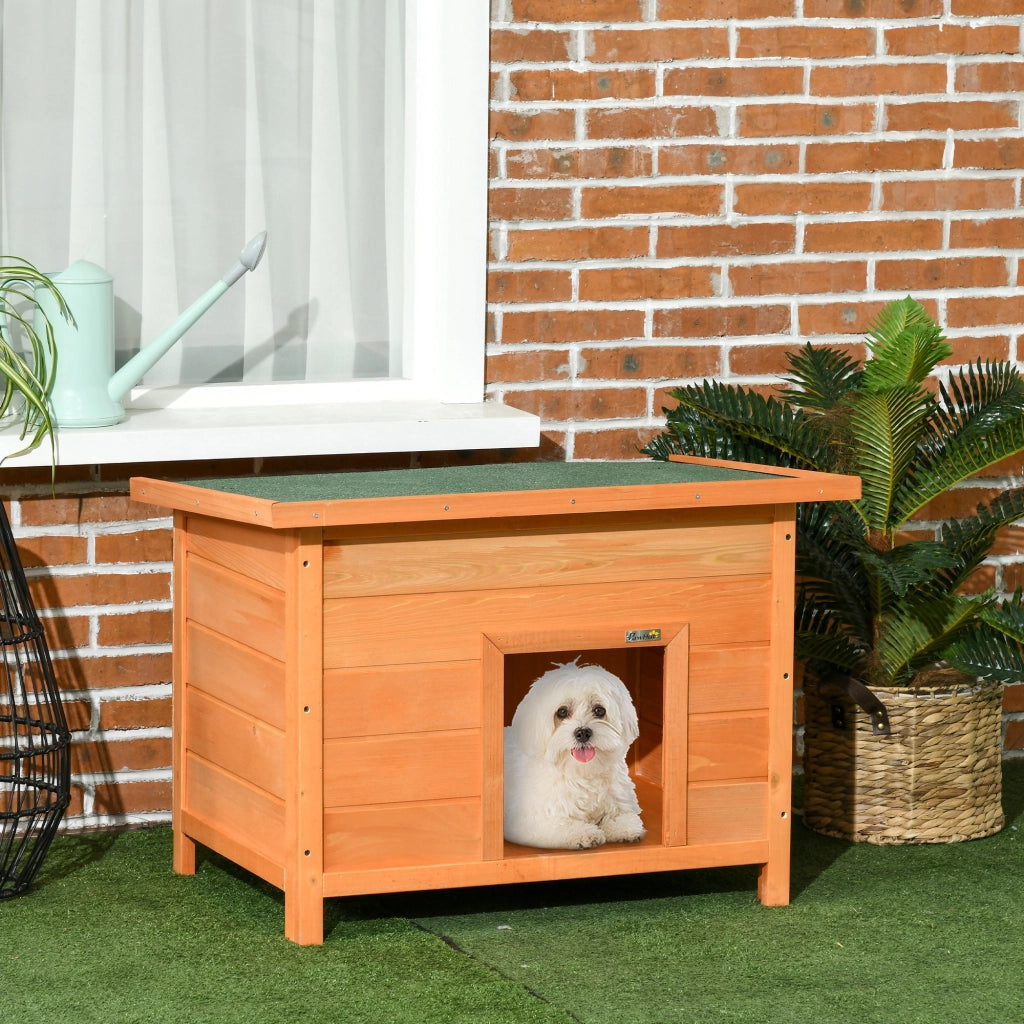 Casetta per Cani ¨C zephmum ¨C Legno, Giallo, 82x58x58 cm