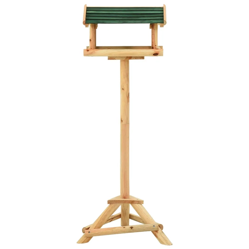 Mangiatoia Uccelli con Supporto 37x28x100 cm in Legno Abete cod mxl 54409