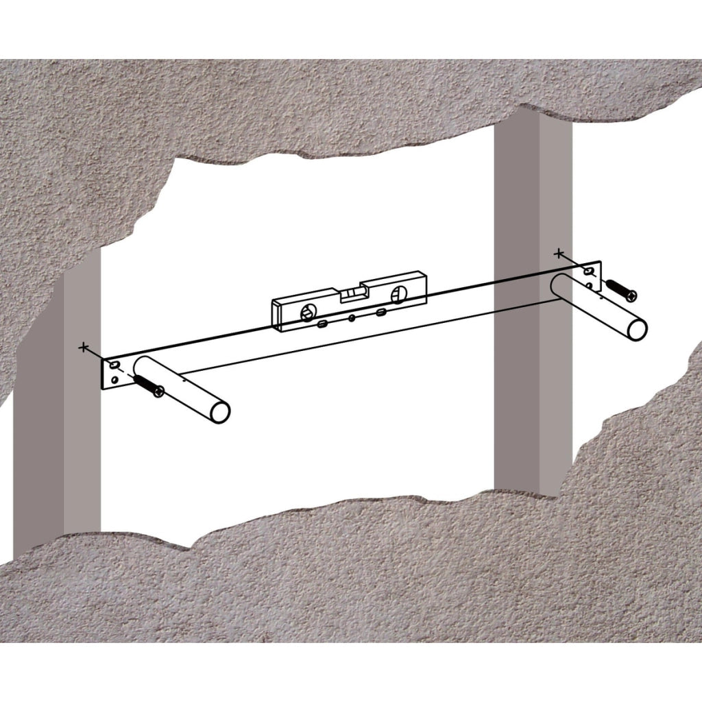 Mensola a scomparsa 80 cm effetto Rovere Sonoma