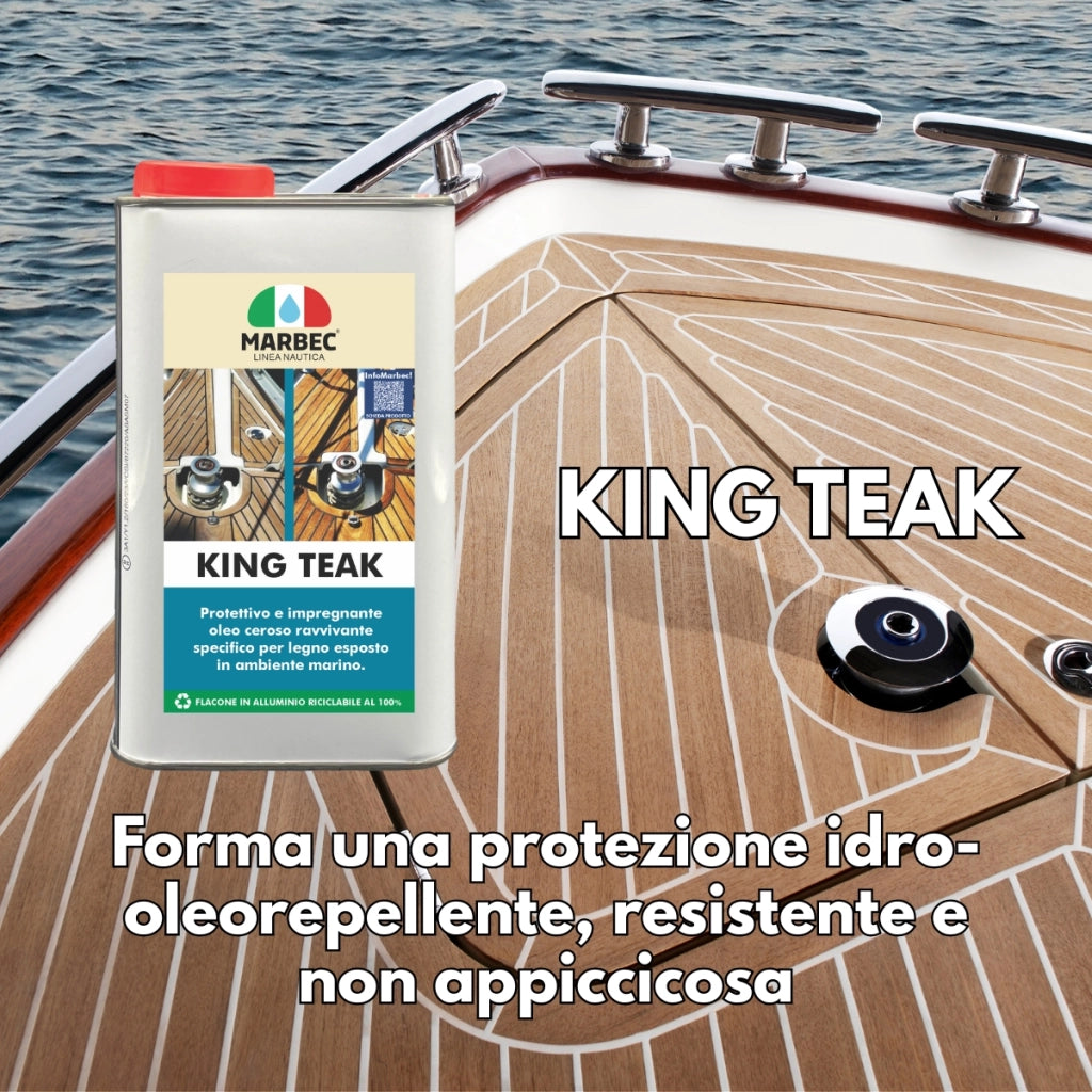 Impregnante per teak marino KING TEAK   1LT