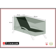 Copertura per lettino TITANIUMÂ® Nero - 205 x 75 x 68 cm