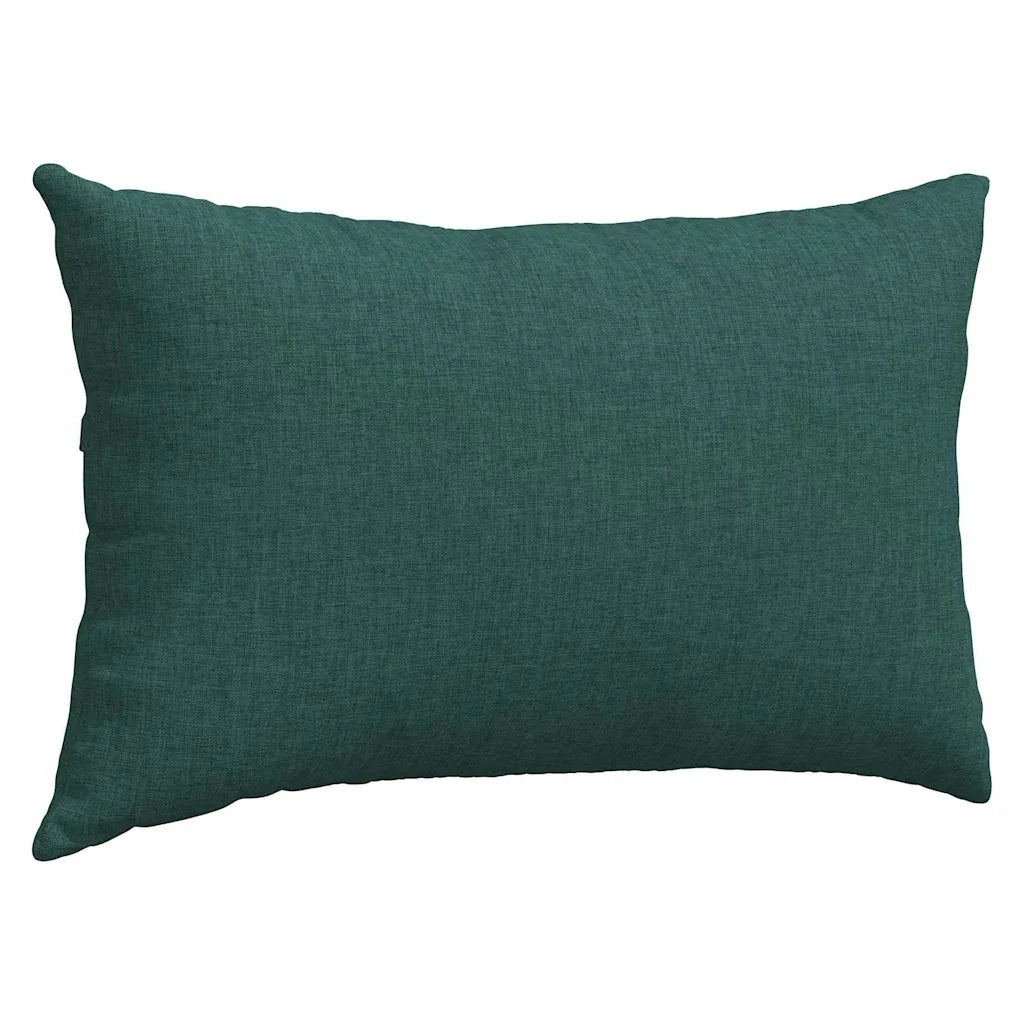 Cuscini da Divano 2 pcs Verde Scuro 50 x 30 cm Tessuto 42013615