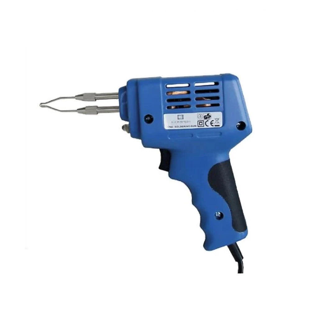 Saldatore elettrico istantaneo punta diritta 100W accessori 2 punte pasta saldare rocchetto di stagno
