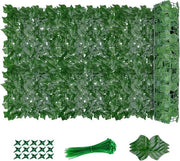 Schermatura di edera artificiale 3m x 1m (2 * 3x05m) - Hexaschermo per giardino, balcone e esterno
