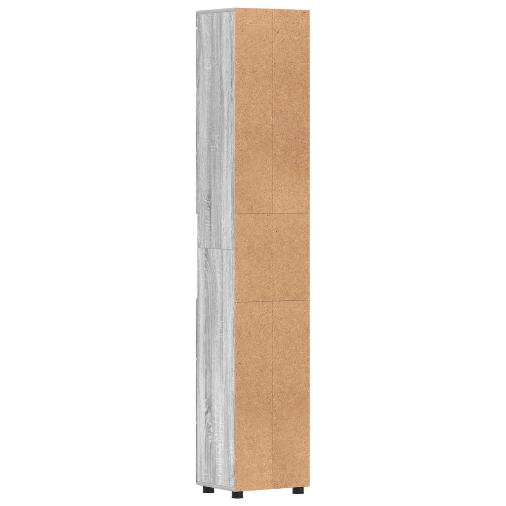 Set di Armadi da Bagno TULUM Grigio Sonoma 37 x 31,5 x 203 cm 880357