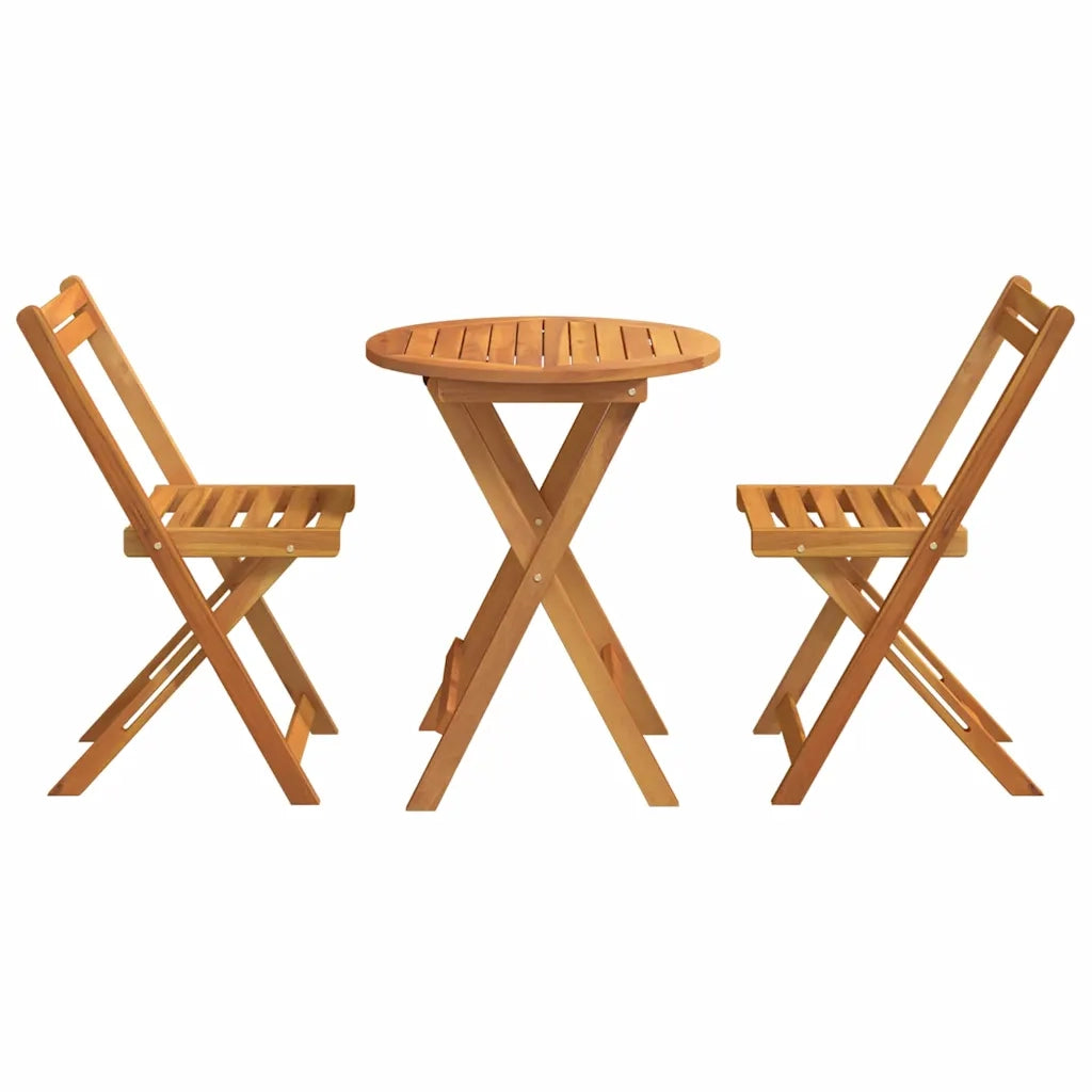 Set da Pranzo per Giardino con cuscino 3 pcs Olio Naturale 4105500