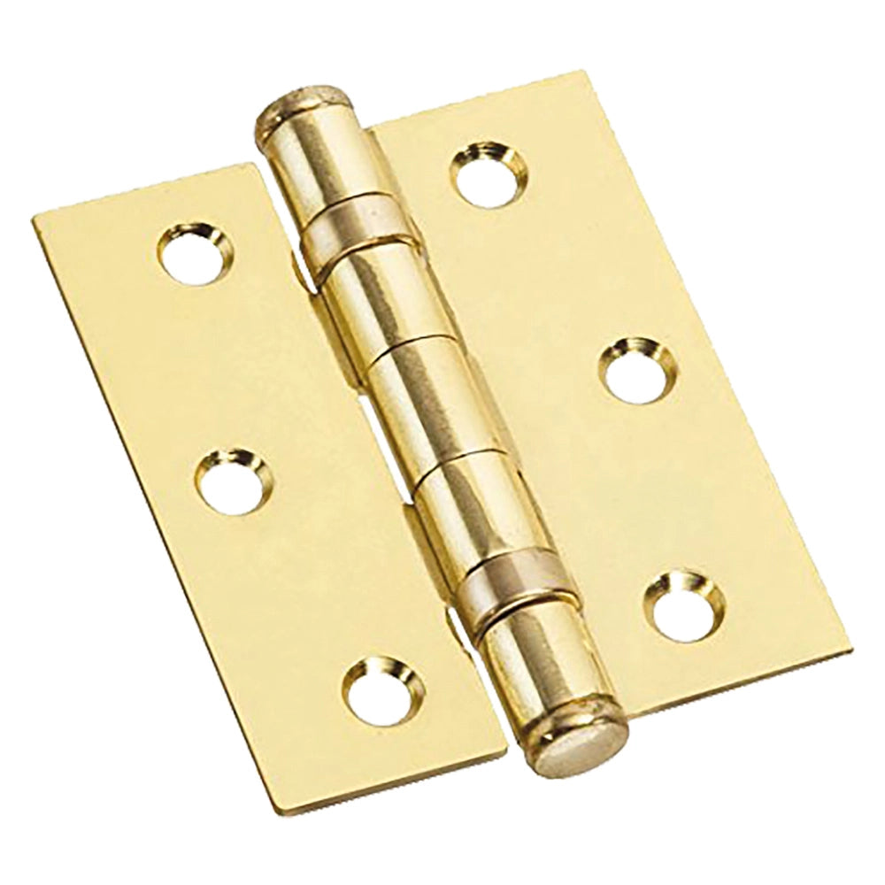 CERNIERA CON CUSCINETTI OTTONATA mm  75 x  75 - sp.2- 2 pezzi