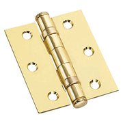 CERNIERA CON CUSCINETTI OTTONATA mm  75 x  75 - sp.2- 2 pezzi
