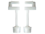 CERNIERE PER SEDILI WC IN PLASTICA BIANCA - 25 coppia
