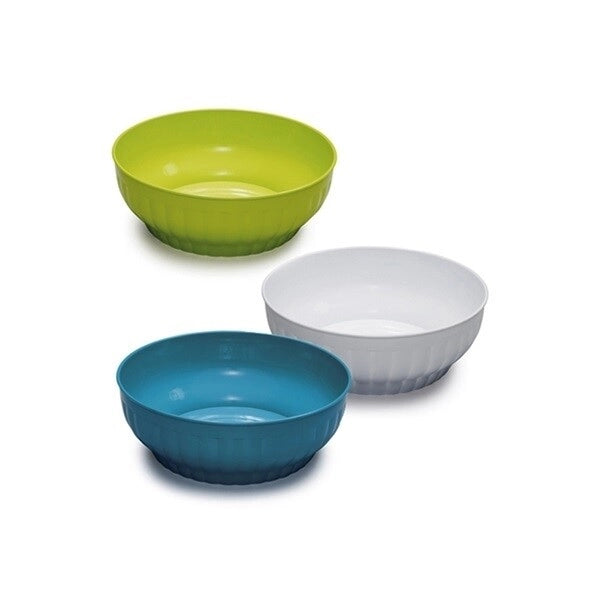 Insalatiera in plastica costolata colorata 20 cm 3 Colori