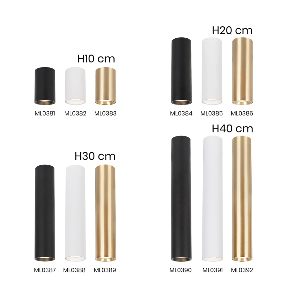 Spot da soffitto oro tondo 20cm GU10 8W Genesis Milagro